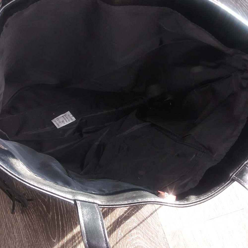 NWT $58 Victoria Secret black fringe large tote - Picture 11 of 16